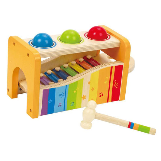 Hape xylofooninstrument met leuke kleuren en hamer